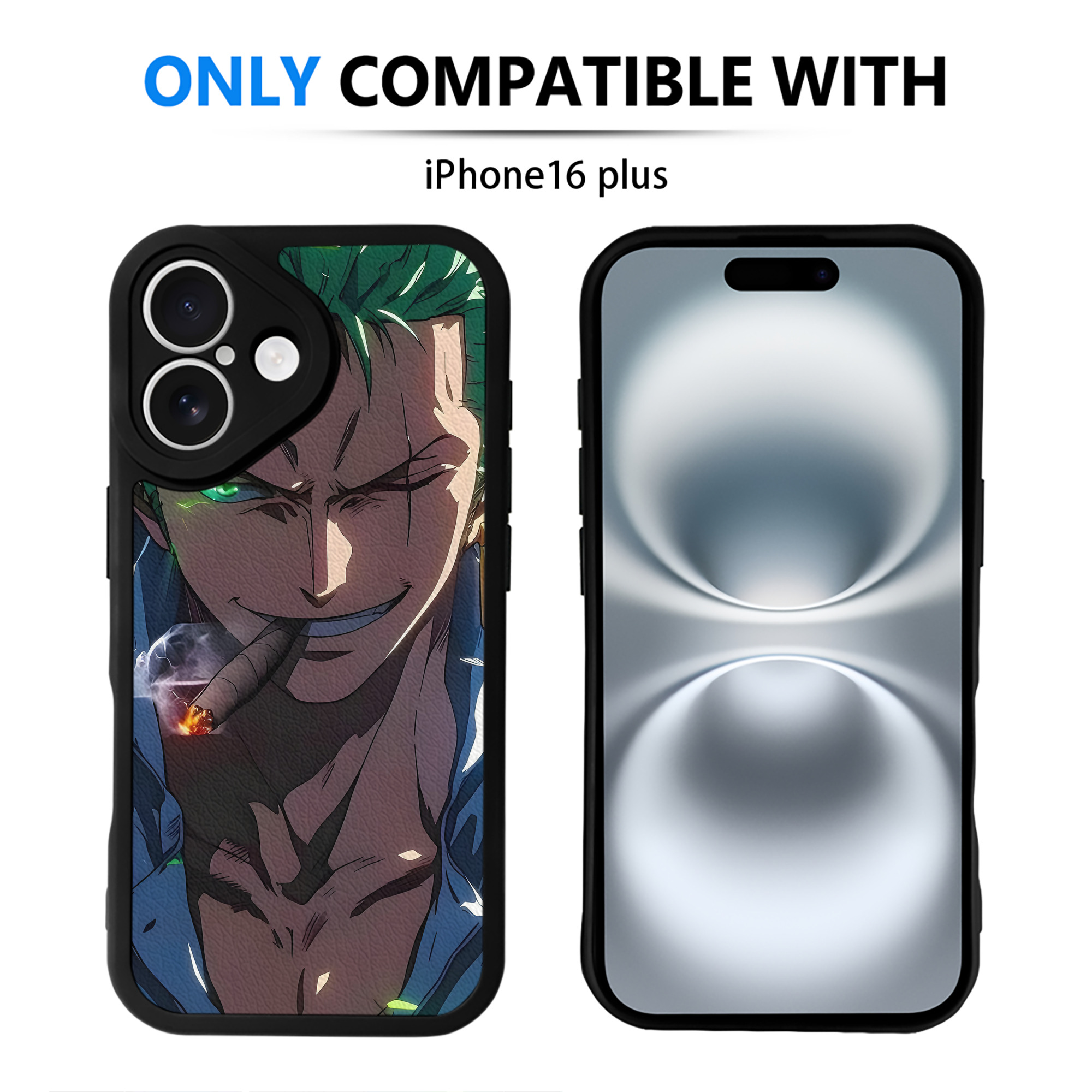 （画像用） ワンピース ONE PIECE 【iPhone 16シリーズ対応】シリコンスマホケース（レザー調） 材質：シリコン